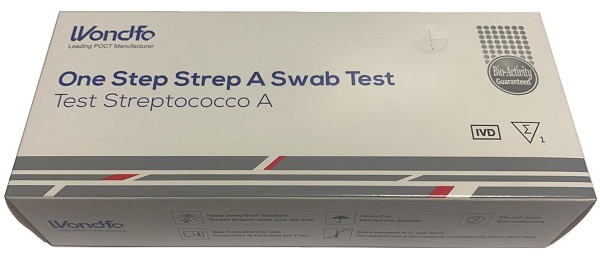 TEST AUTODIAGNOSTICO ONE STEP STREP A RILEVAZIONE QUALITATIVA ANTIGENI STREPTOCOCCO A IN TAMPONE FARINGEO 1 PEZZO - Newepa Srl
