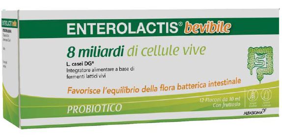 ENTEROLACTIS BEVIBILE 12 FLACONCINI X 10 ML - Newepa Srl