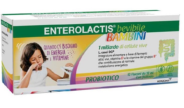 ENTEROLACTIS BAMBINI BEVIBILE 12 FLACONI DA 10 ML - Newepa Srl