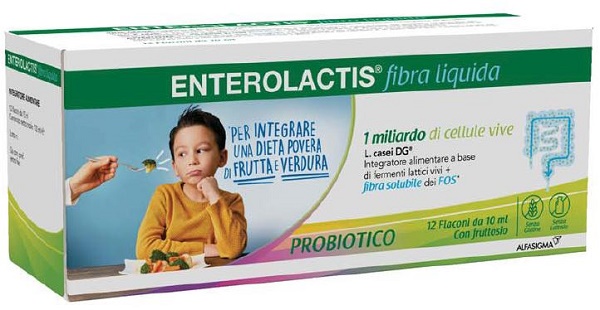 ENTEROLACTIS FIBRA LIQUIDA 12 FLACONCINI DA 10 ML - Newepa Srl