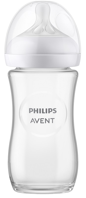 AVENT BIBERON NATURAL RESPONSE IN VETRO DA 240ML TETTARELLA FLUSSO 3 - Newepa Srl