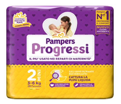 PAMPERS PROGRESSI MINI 28 PEZZI - Newepa Srl