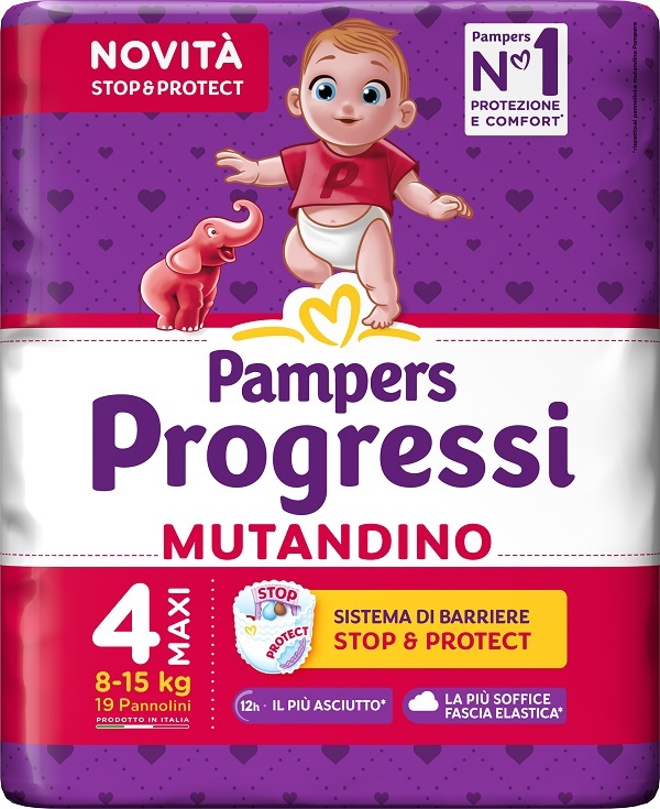 PAMPERS PROGRESSI MUTANDINA MAXI 19 PEZZI - Newepa Srl