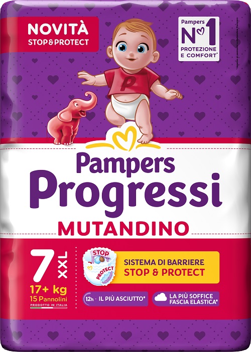 PAMPERS PROGRESSI MUTANDINO XXL 15 PEZZI - Newepa Srl