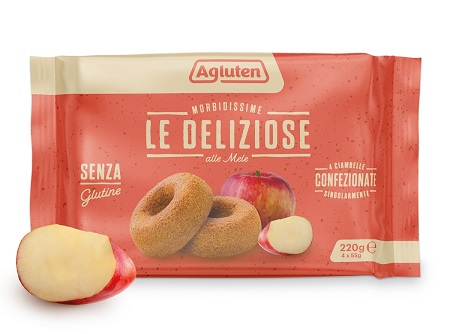 AGLUTEN DELIZIOSE ALLE MELE 4 PEZZI 220 G - Newepa Srl
