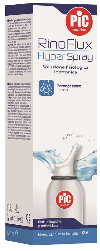 SOLUZIONE SALINA IPERTONICA SPRAY RINOFLUX HYPER PIC 100 ML - Newepa Srl