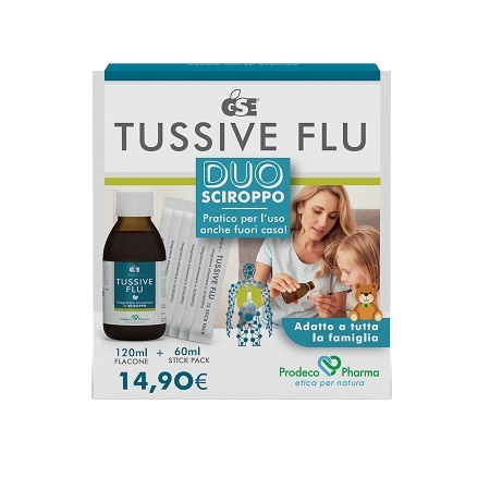 GSE TUSSIVE FLU DUO FLACONE+6 STICK PACK MONODOSE - Newepa Srl