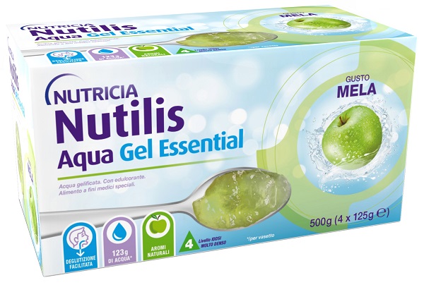 NUTILIS AQUA GEL MELA 4 PEZZI DA 125 G - Newepa Srl