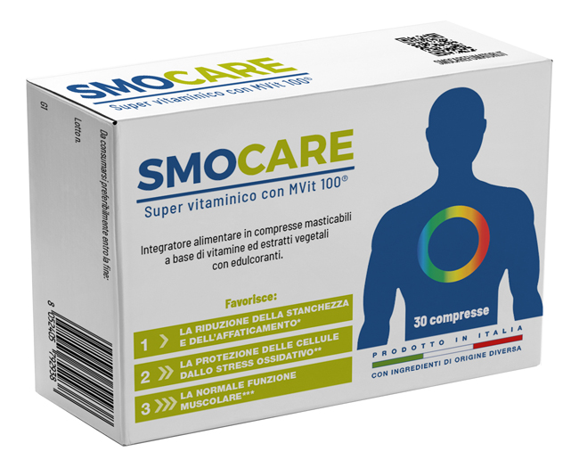 SMOCARE SUPER VITAMINICO CON MVIT 100 30 COMPRESSE - Newepa Srl