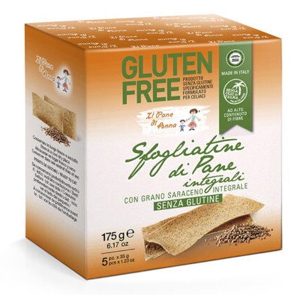 IL PANE DI ANNA SFOGLIATINE PANE INTEGRALE SENZA GLUTINE 315 G - Newepa Srl