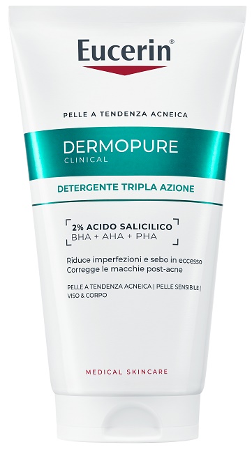 EUCERIN DERMOPURIFYER GEL DETERGENTE TRIPLA AZIONE 150 ML - Newepa Srl