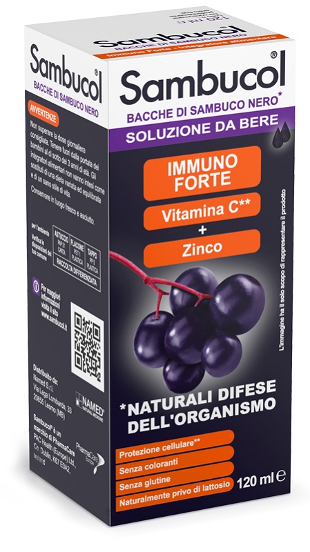 SAMBUCOL LIQUIDO DA BERE 120 ML - Newepa Srl