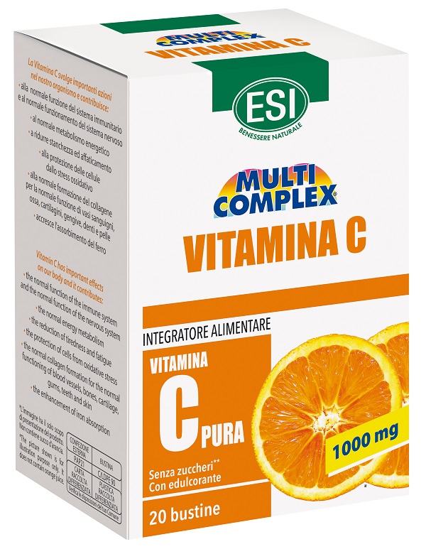 ESI MULTICOMPLEX VITAMINA C 20 BUSTINE DA 2 G - Newepa Srl