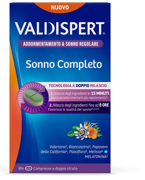 VALDISPERT SONNO COMPLETO 30 COMPRESSE A DOPPIO STRATO - Newepa Srl