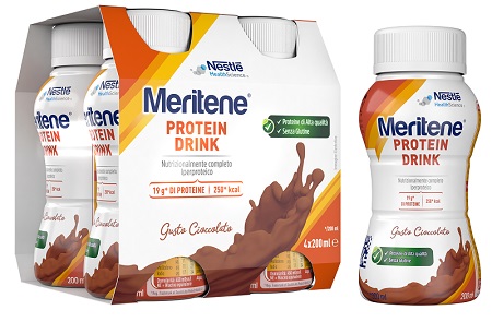 MERITENE DRINK CIOCCOLATO 4 PEZZI DA 200 ML - Newepa Srl
