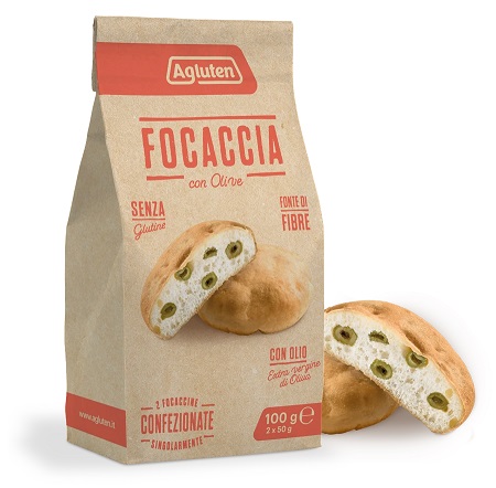 AGLUTEN FOCACCIA OLIVE 100 G - Newepa Srl