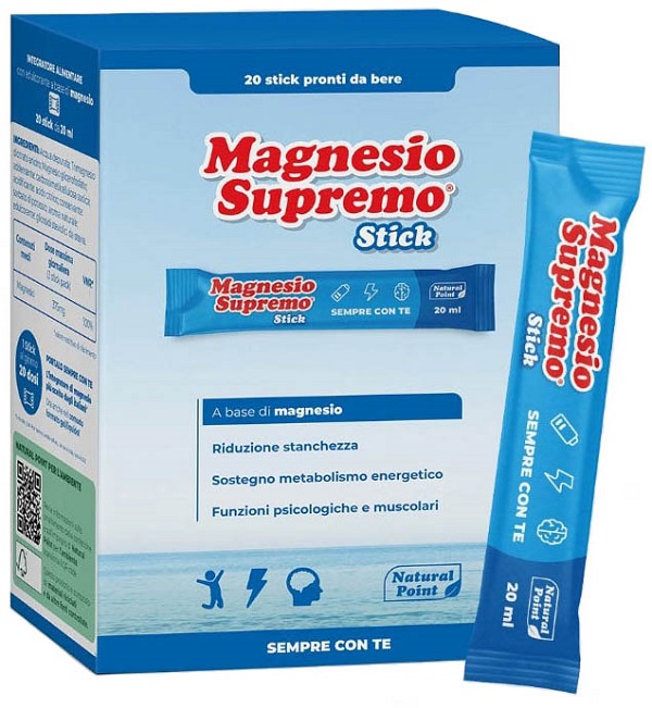 MAGNESIO SUPREMO 20 STICK DA 20 ML - Newepa Srl
