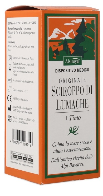 SCIROPPO LUMACHE ORIGINALE ALSITAN 150 ML - Newepa Srl