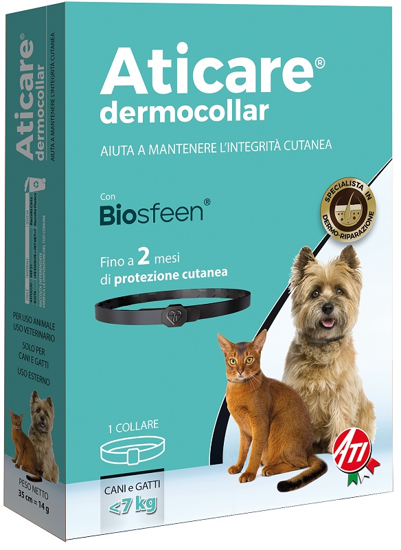 ATICARE DERMOCOLLAR CANI PICCOLI E GATTI CON PESO INFERIORE A 7 KG - Newepa Srl