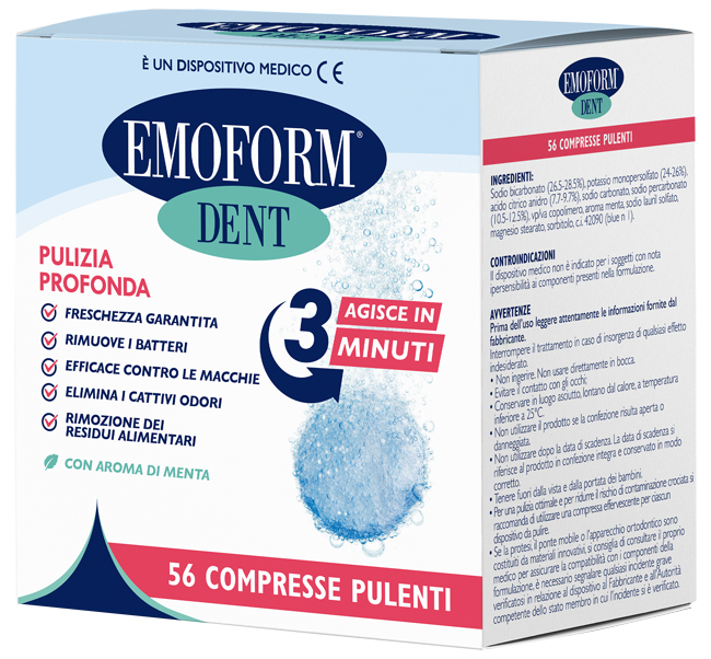 COMPRESSE PULENTI EMOFORM DENT 56 PEZZI - Newepa Srl