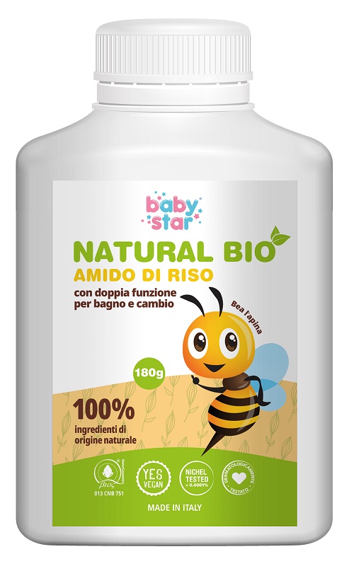 BABYSTAR AMIDO DI RISO NATURAL BIO 180 G - Newepa Srl