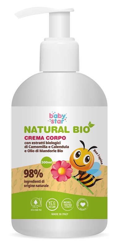BABYSTAR CREMA CORPO NATURAL BIO 300 ML - Newepa Srl