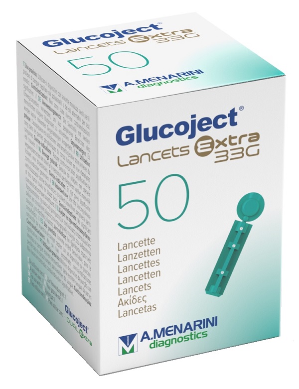 LANCETTA PUNGIDITO GLUCOJECT EXTRA GAUGE 33 50 PEZZI - Newepa Srl