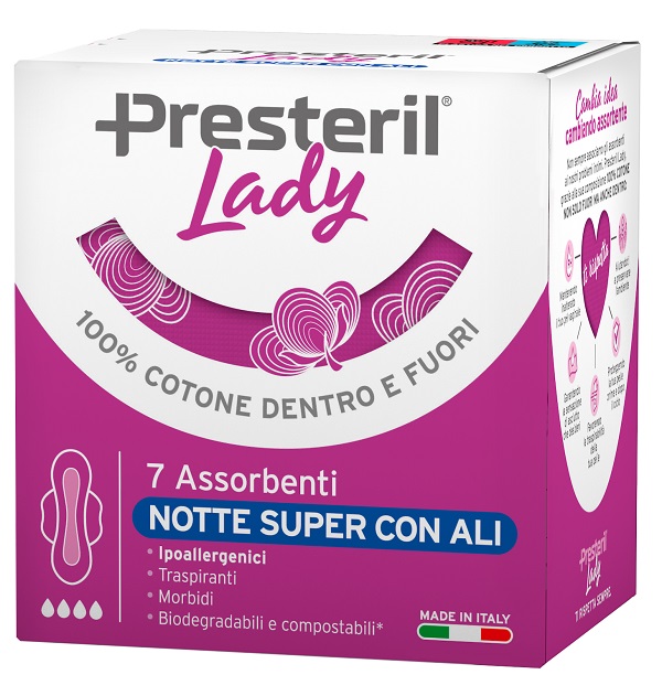 LADY PRESTERIL ASSORBENTI NOTTE SUPER ALI 7 PEZZI - Newepa Srl