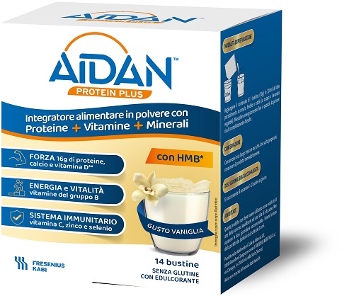 AIDAN PROTEIN PLUS VANIGLIA 14 BUSTINE - Newepa Srl