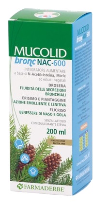 MUCOLID BRONC NAC 600 200 ML - Newepa Srl