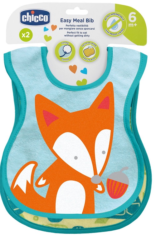 CHICCO BAVAGLINE 6M+ NEUTRE 2 PEZZI - Newepa Srl