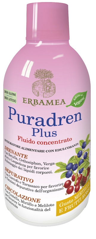 PURADREN PLUS MIRTILLO FRUTTI ROSSI 500 ML - Newepa Srl