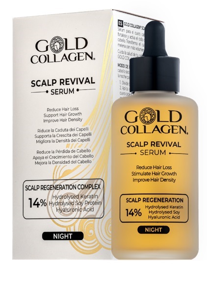 GOLD COLLAGEN SCALP REVIVAL SERUM 100 ML - Newepa Srl