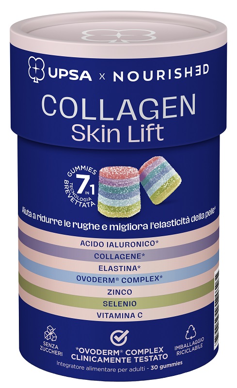 UPSA X NOURISHED COLLAGEN SKIN LIFT 30 GUMMIES - Newepa Srl