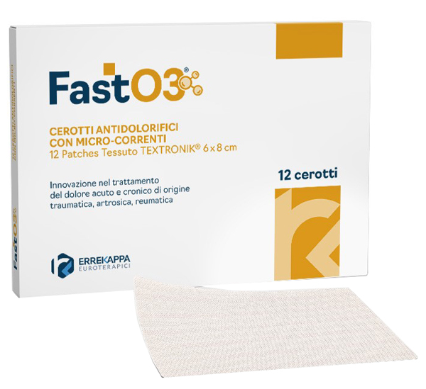 CEROTTI ANTIDOLORIFICI FASTO3 6X8CM 12 PEZZI - Newepa Srl