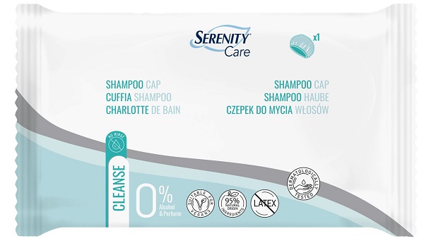SERENITY CARE CUFFIA SHAMPOO CAPELLI ADATTA A PERSONE CON RIDOTTA MOBILITA' - Newepa Srl