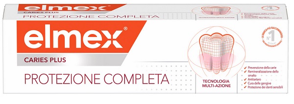ELMEX DENTIFRICIO CARIES PLUS PROTEZIONE COMPLETA 75 ML - Newepa Srl