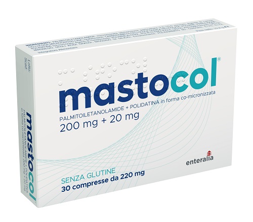 MASTOCOL 30 PALMITOILETANOLAMIDE 200 MG + POLIDATINA FORMA CO MICRONIZZATA 20 MG 30 COMPRESSE - Newepa Srl