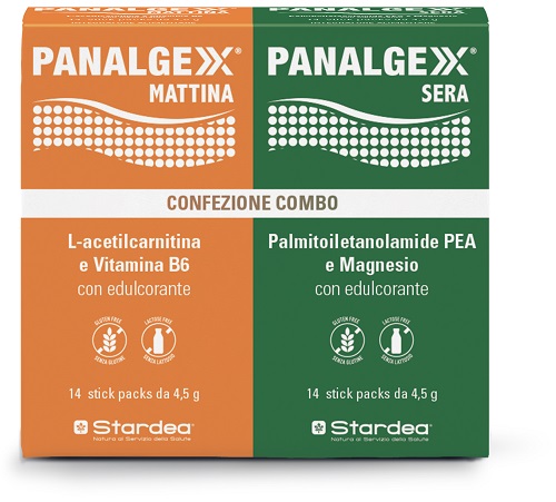 PANALGEXX MATTINA 14 STICKPACK + PANALGEXX SERA 14 STICKPACK CONFEZIONE COMBO - Newepa Srl