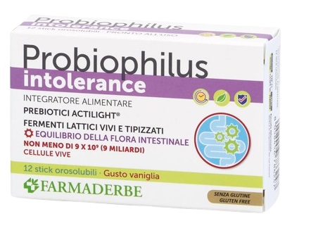 PROBIOPHILUS INTOLLERANCE 12 STICK PACK - Newepa Srl