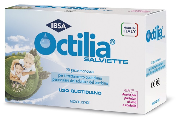 OCTILIA SALVIETTE PERIOCULARI 20 GARZE IN VISCOSA NON STERILI - Newepa Srl