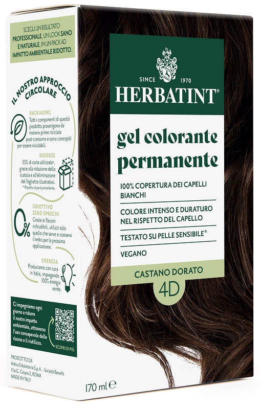 HERBATINT 4D CASTANO DORATO 170 ML - Newepa Srl