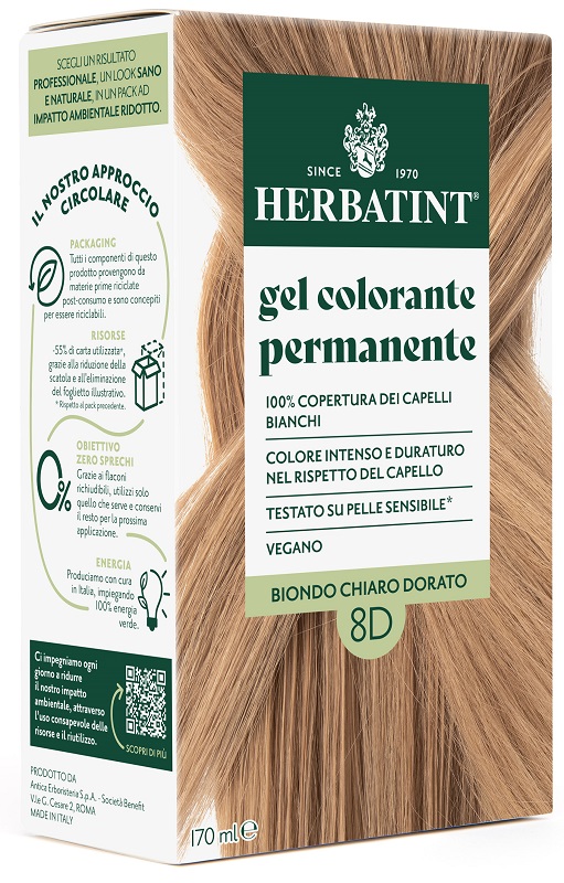HERBATINT 8D BIONDO CHIARO DORATO 170 ML - Newepa Srl