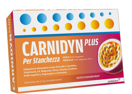 CARNIDYN PLUS 20 BUSTINE DA 5,3 G GUSTO PASSION FRUIT - Newepa Srl