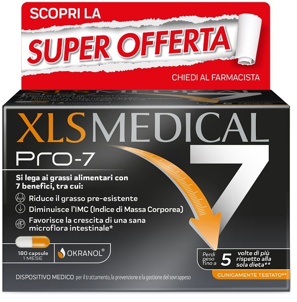 XLS MEDICAL PRO-7 180 CAPSULE TAGLIO PREZZO - Newepa Srl