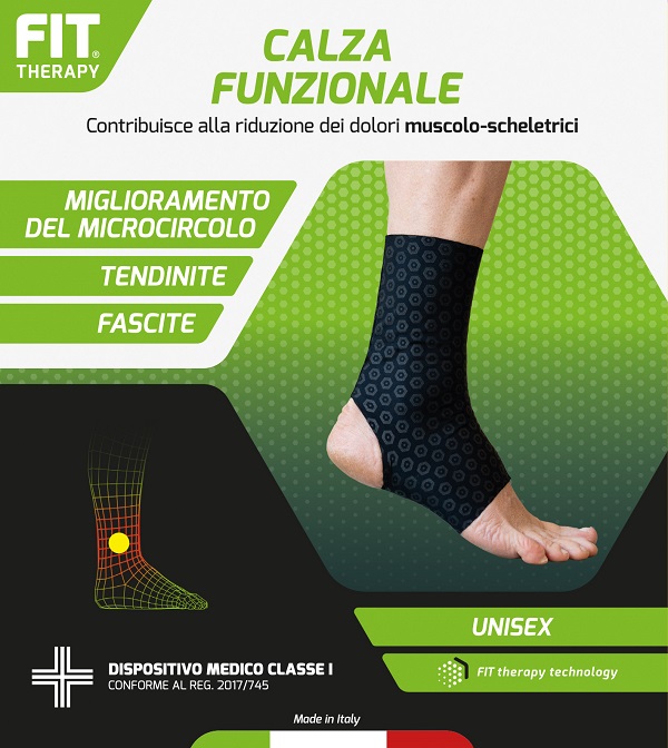 CALZA FUNZIONALE FIT THERAPY NERO S - Newepa Srl