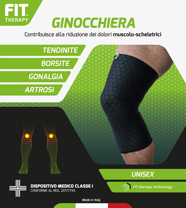 GINOCCHIERA FIT THERAPY NERO M - Newepa Srl