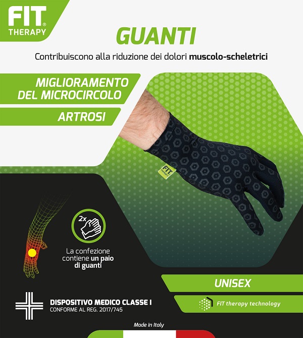 PAIO GUANTI FIT THERAPY NERO S - Newepa Srl