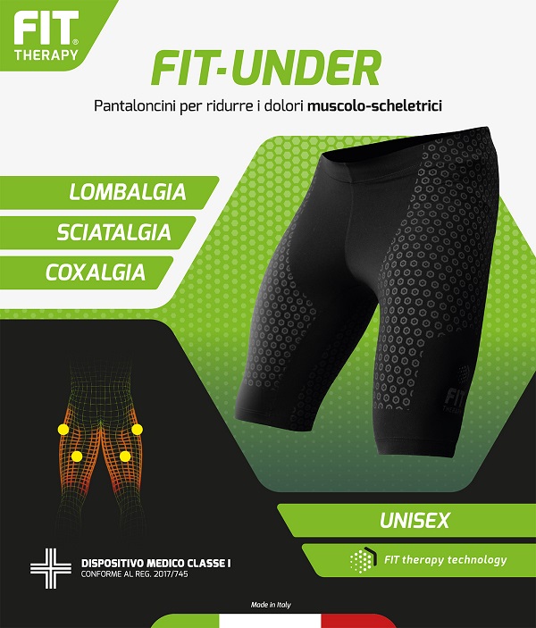 PANTALONCINO FIT THERAPY NERO L-XL - Newepa Srl
